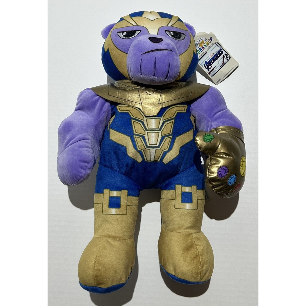 Build A Bear Thanos 16" Inch Plush Figure Avengers Endgame Marvel Disney NWT
